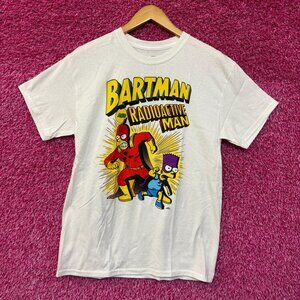 Bartman & Radioactive Man Comic Superhero The Simpsons Tee M